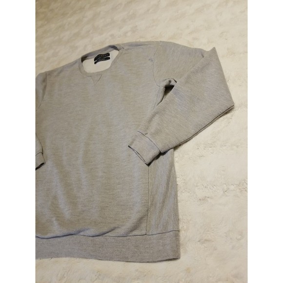 Zara Mens XXL Gray Sweatshirt Pullover Essentials Slim Fit Daily Outfit - Picture 6 of 13